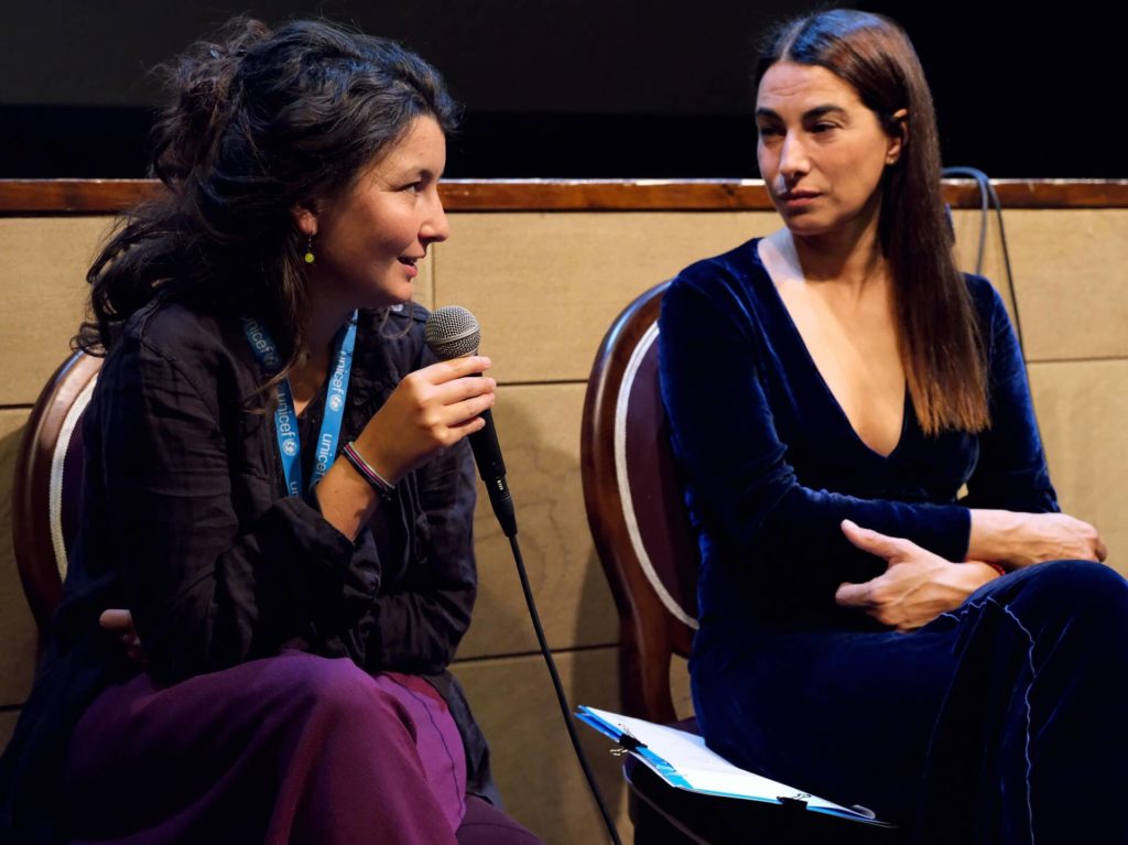 Q&A with Amelia Nanni, Hossein Farrokhzadeh, Ramya Subramanian. Moderating Annalisa Bugliani and Federico Chiarini (2)