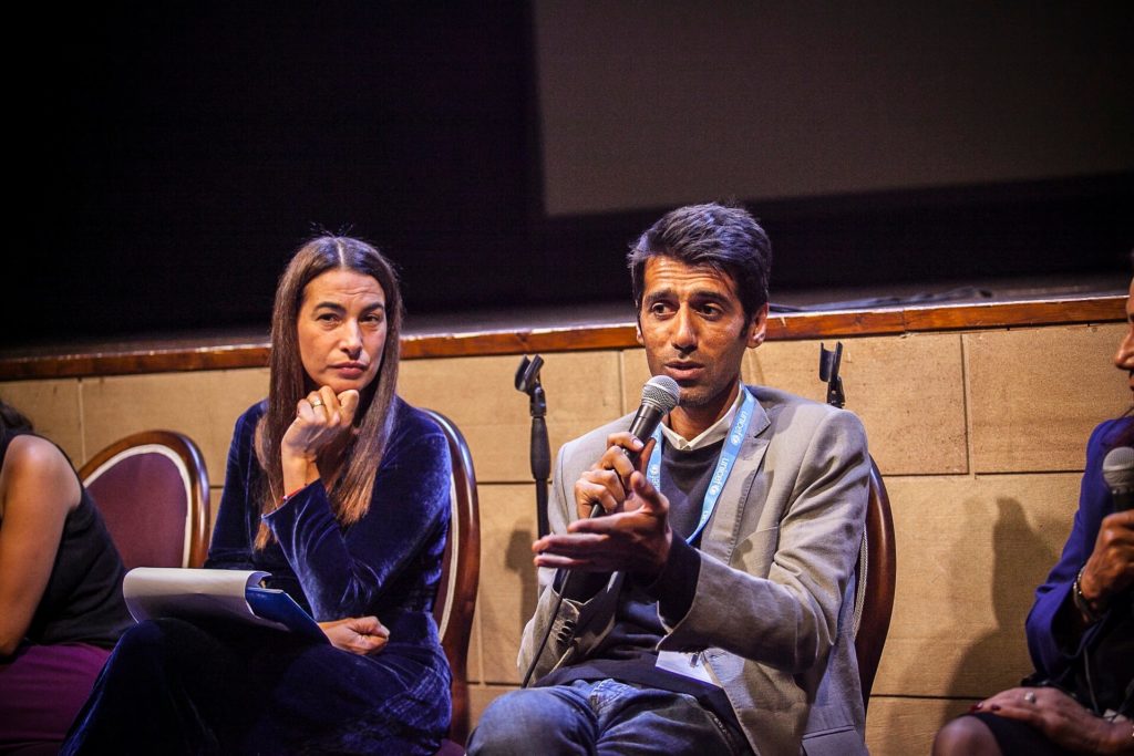 Q&A with Amelia Nanni, Hossein Farrokhzadeh, Ramya Subramanian. Moderating Annalisa Bugliani and Federico Chiarini
